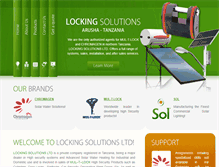 Tablet Screenshot of lockingsolutionstanzania.com